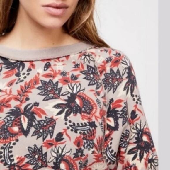 Free People Go On Get Floral Sweater - Picture 6 of 6